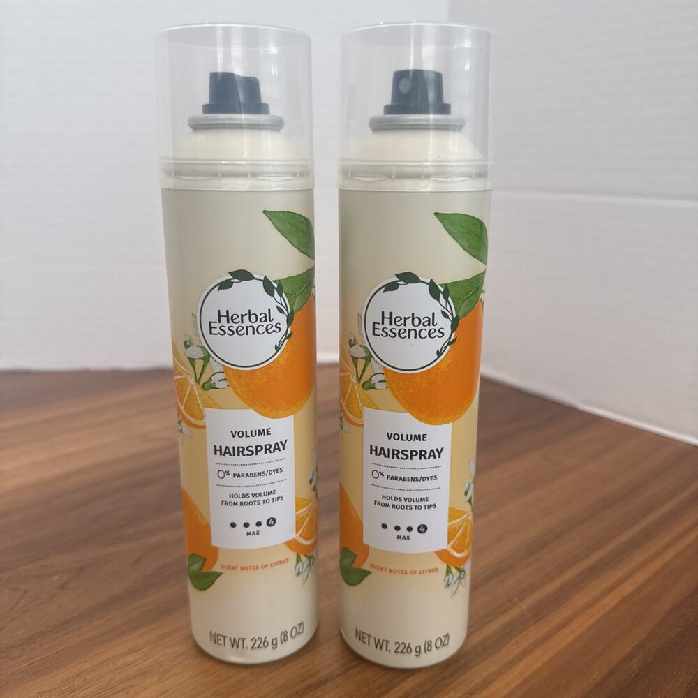 2 Pack Herbal Essences Volume Hairspray No Paraben Holds Volume Root To Tip 8oz